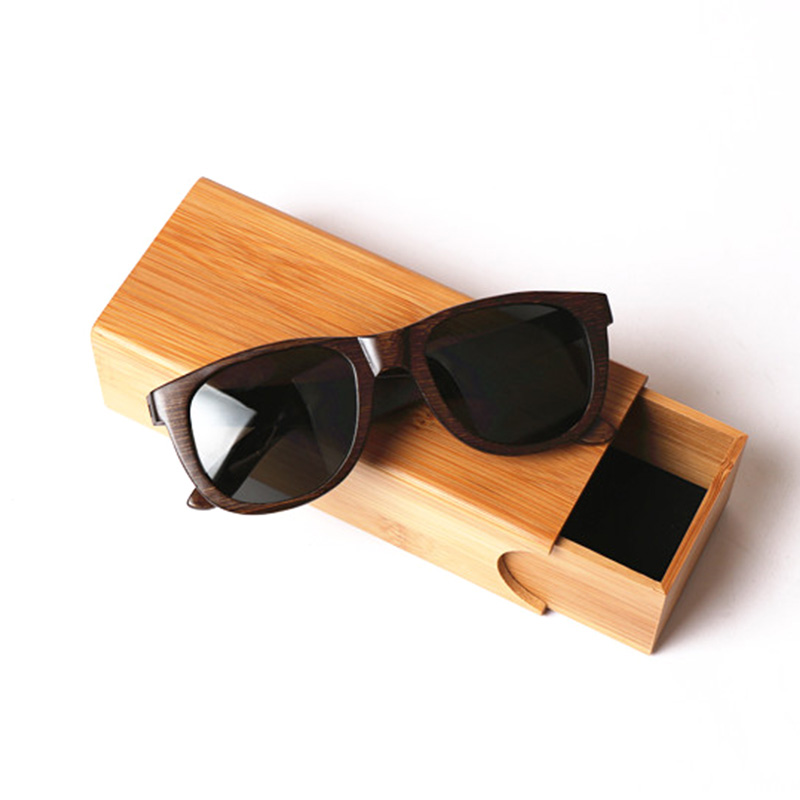 2019 new design bamboo sunglasses box glasses case with wholesale price