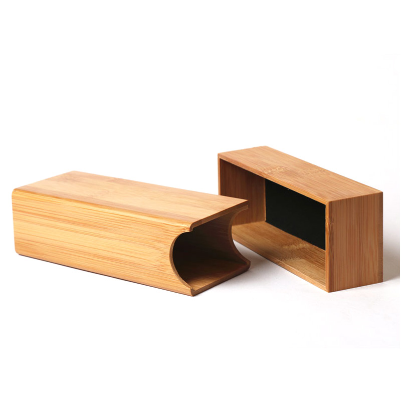 2019 new design bamboo sunglasses box glasses case with wholesale price