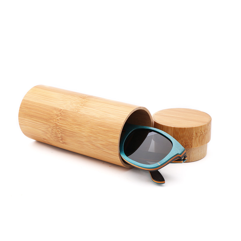 Manufacturer supply bamboo case sunglasses box