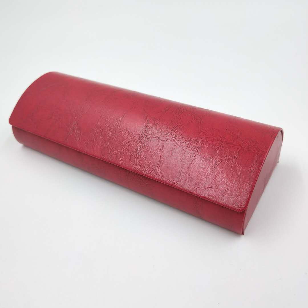 807 2020 fashion pu leather handmade glasses case can be customized logo sun glasses case