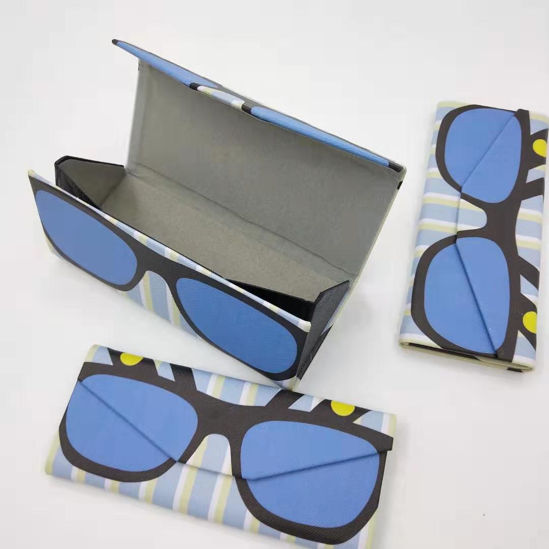806 colorful glasses case blue sunglasses box withe good quality