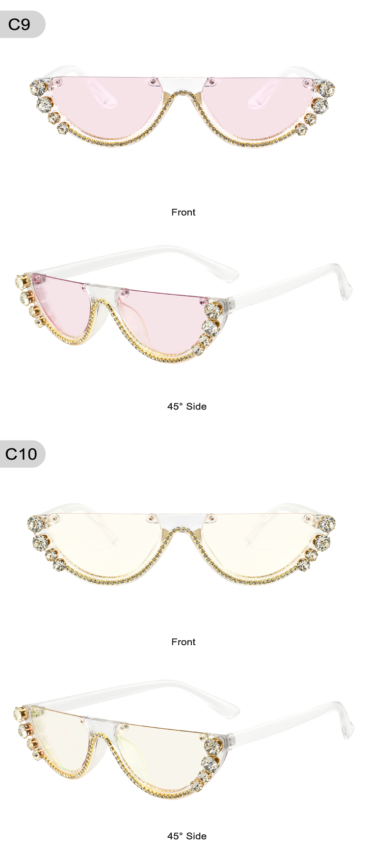 2020 diamond fashion sunglasses