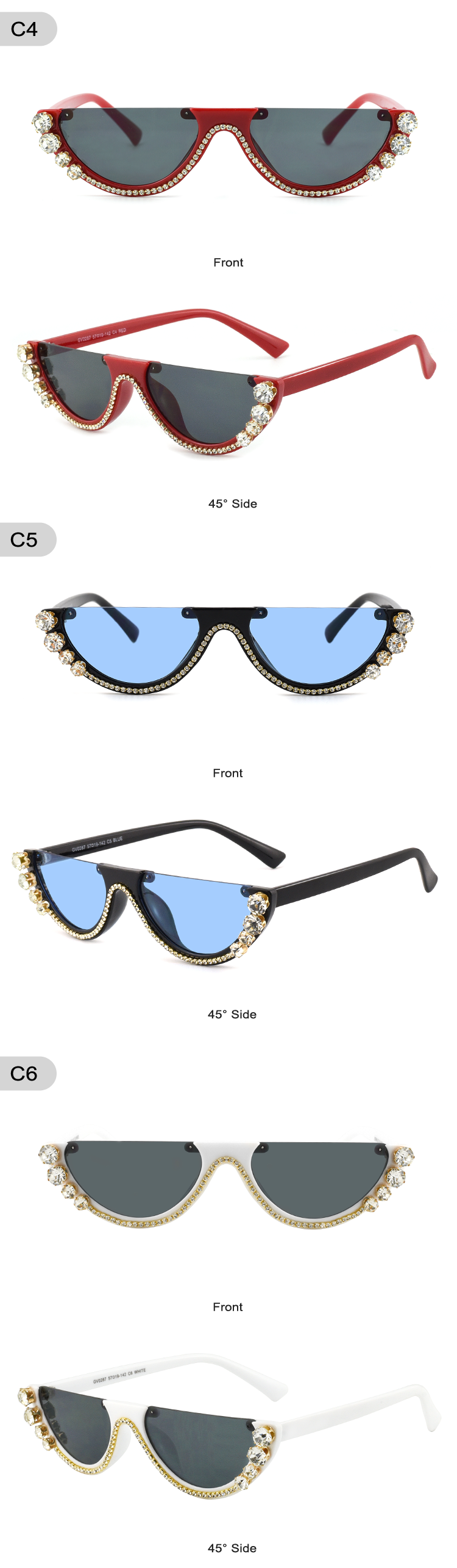 2020 diamond fashion sunglasses