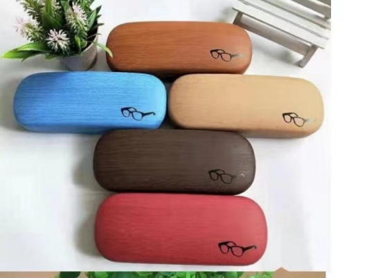 f--009 2021 wholesale wooden pattern optical glasses case sunglasses case