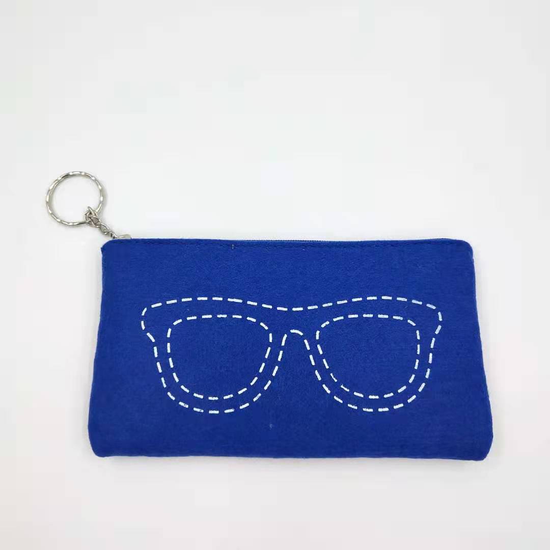 028 bag 2021 felt glasses bag student glasses bag handmade sunglasses case custom wholesale