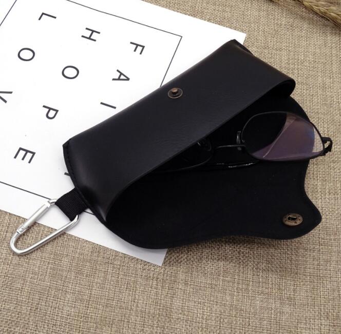 2046 case 2021 fashion leather glasses case Korean version of new hook sunglasses box pressure resistant portable case