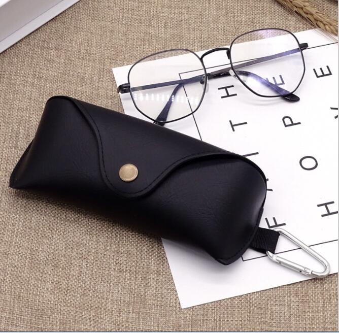 2046 case 2021 fashion leather glasses case Korean version of new hook sunglasses box pressure resistant portable case