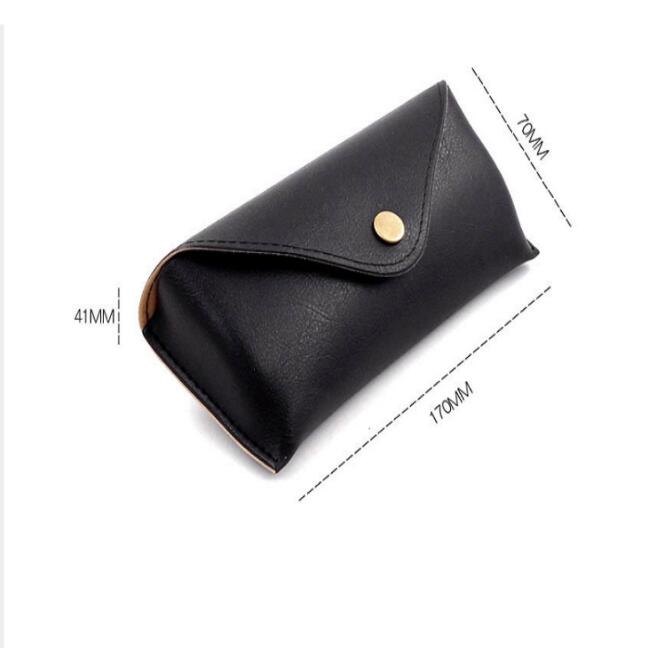 004 case 2021 new fashion glasses case leather sunglasses soft bag myopia case handmade sunglasses case wholesale factory directly sales