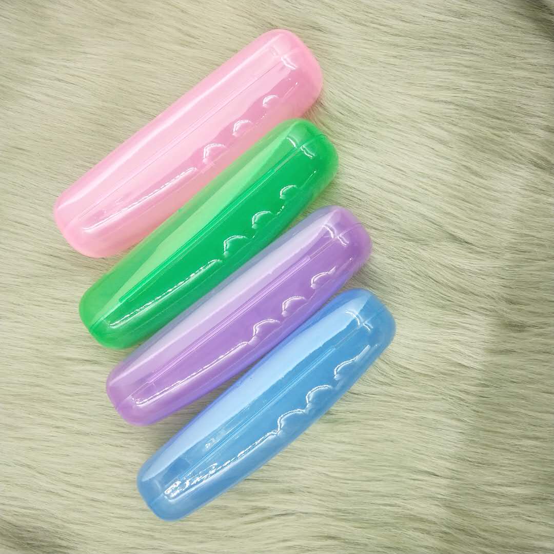 003 case 2021 Wholesale presbyopic glasses case frosted translucent myopia eye box personality presbyopia plastic glasses case