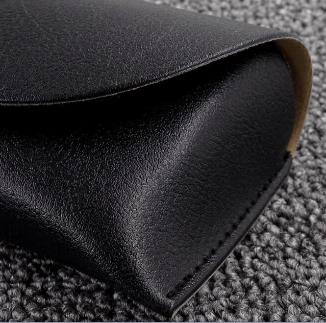 006 case 2021 new leather glasses case for men and women snap buckle glasses case fashion sunglasses case