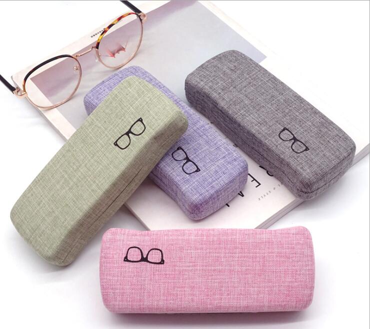 00001 case 2021 recyclable green eyewear case linen tin box myopia glasses box