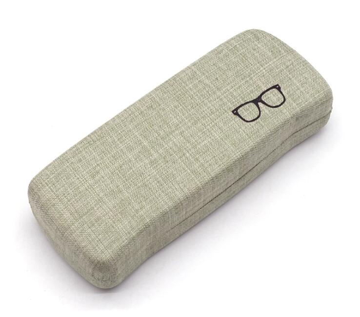 00001 case 2021 recyclable green eyewear case linen tin box myopia glasses box