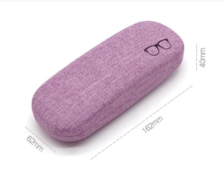 1986 case 2021 recyclable linen tin box myopia glasses case with customize logo