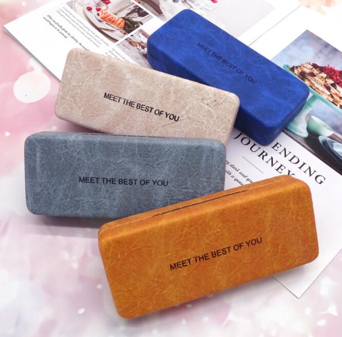 5412 case 2021 square fold iron box fashion big frame glasses case ladies sunglasses glasses case