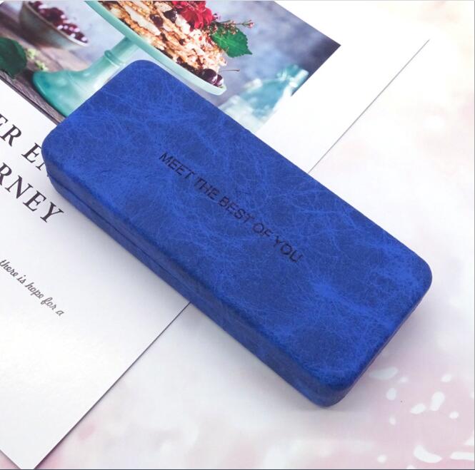 5412 case 2021 square fold iron box fashion big frame glasses case ladies sunglasses glasses case