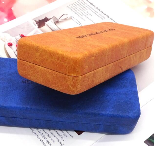 5412 case 2021 square fold iron box fashion big frame glasses case ladies sunglasses glasses case