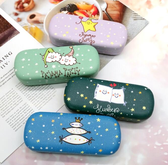 2403 case 2021 new cartoon star children glasses case fashion big frame student glasses storage box sunglasses case