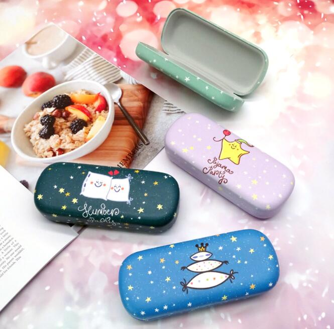 2403 case 2021 new cartoon star children glasses case fashion big frame student glasses storage box sunglasses case