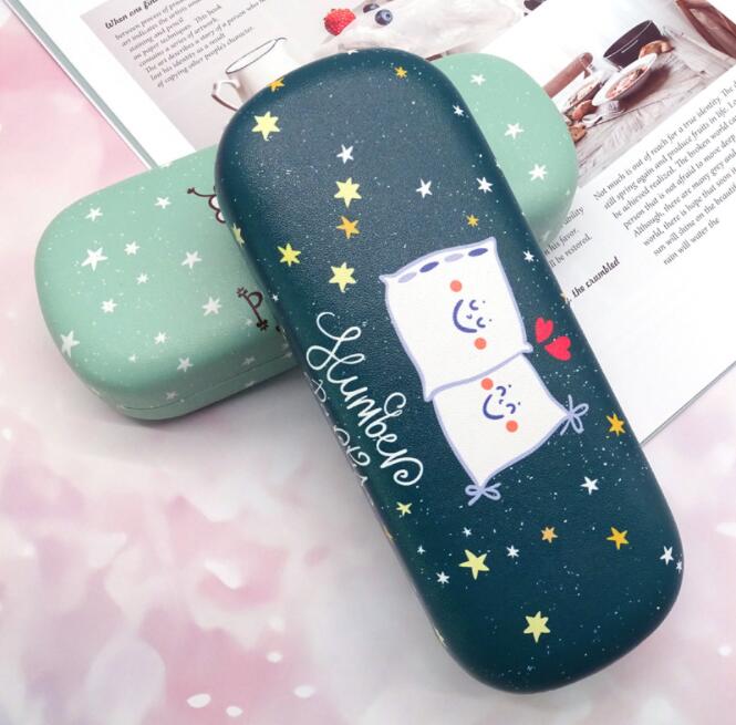 2403 case 2021 new cartoon star children glasses case fashion big frame student glasses storage box sunglasses case