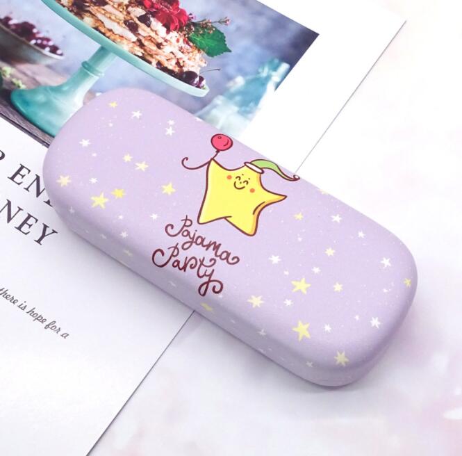 2403 case 2021 new cartoon star children glasses case fashion big frame student glasses storage box sunglasses case