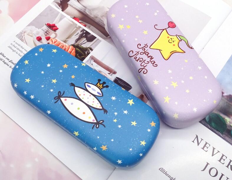 2403 case 2021 new cartoon star children glasses case fashion big frame student glasses storage box sunglasses case