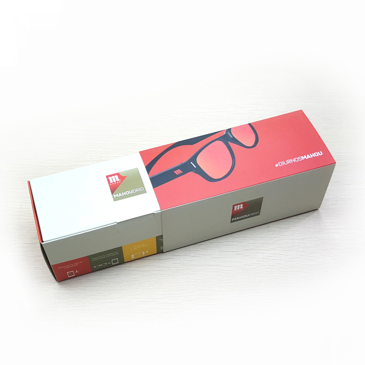 04008 paper box 2021 Luxury custom gift glasses packaging box custom sunglasses package eyewear folding display box