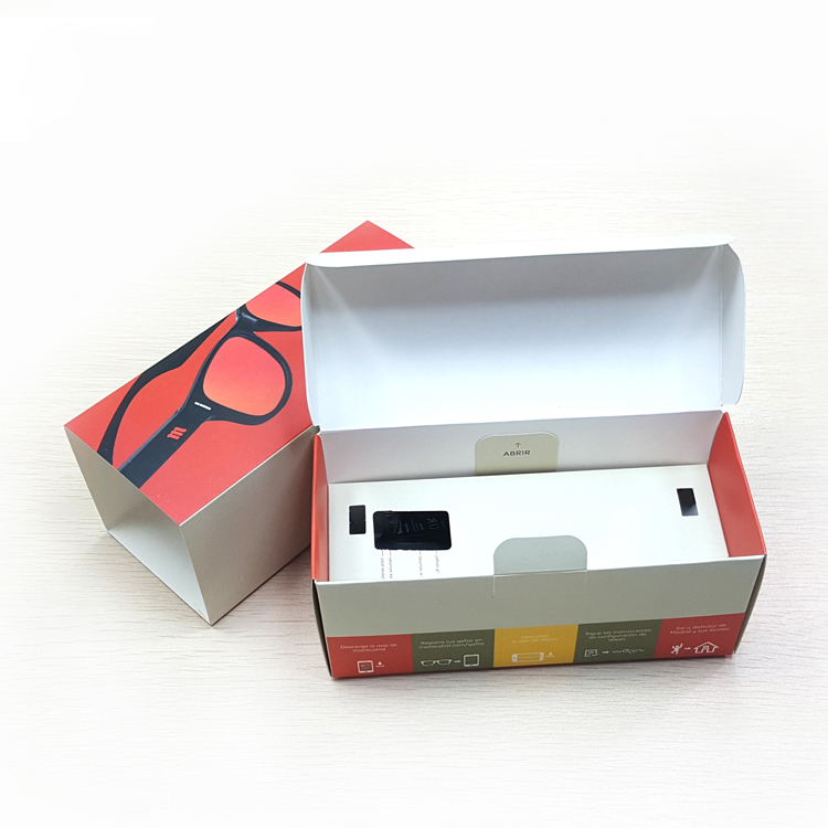 04008 paper box 2021 Luxury custom gift glasses packaging box custom sunglasses package eyewear folding display box