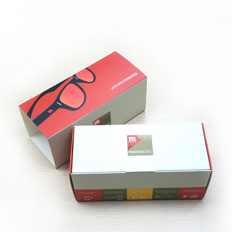 04008 paper box 2021 Luxury custom gift glasses packaging box custom sunglasses package eyewear folding display box