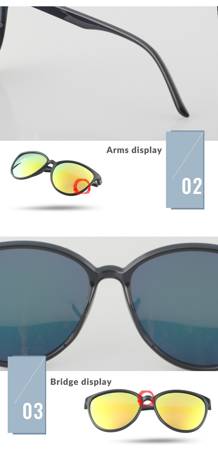 YZ-5822 PC sunglasses 2021 new hot-selling fashion high-quality women's sunglasses
