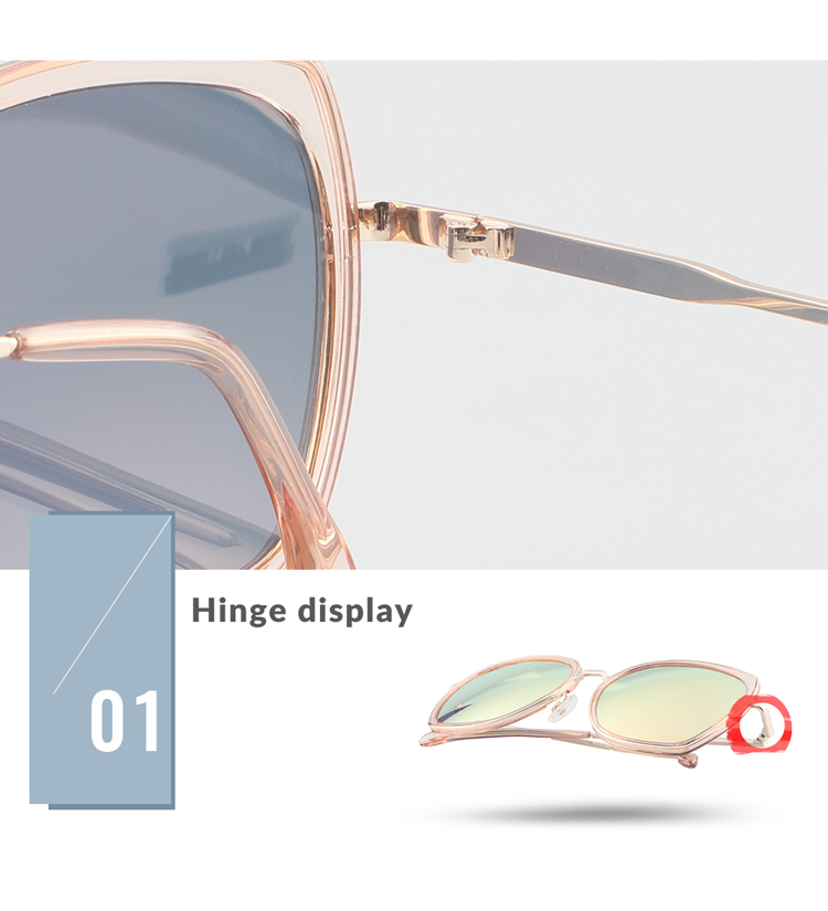 YZ-5970 Metal sunglasses 2021 High quality good Selling women's sunglasses for online shop