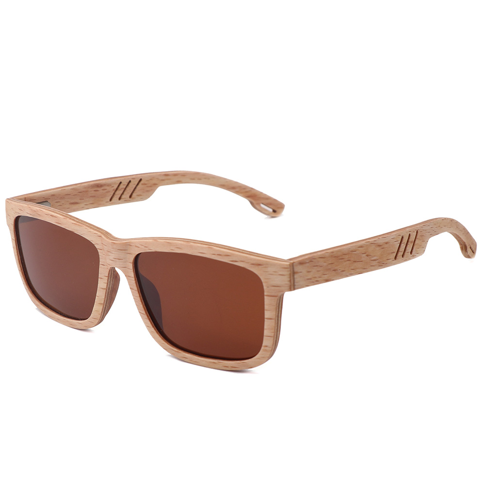 (RTS) SQ-56300-2 bamboo sunglasses 2021 high-quality biodegradable sunglasses bamboo for men and women shading