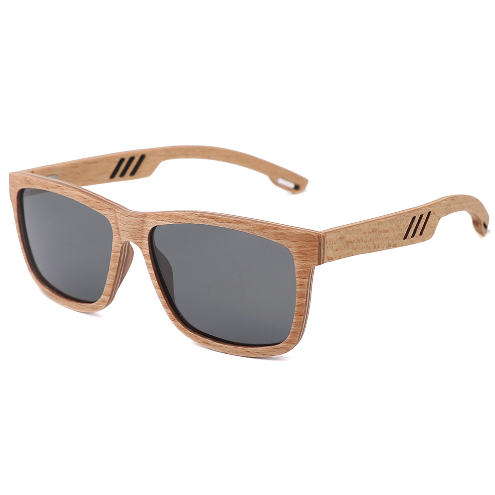 (RTS) SQ-56300-2 bamboo sunglasses 2021 high-quality biodegradable sunglasses bamboo for men and women shading