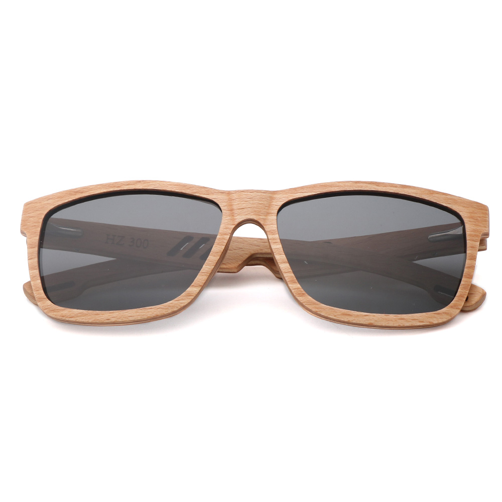 (RTS) SQ-56300-2 bamboo sunglasses 2021 high-quality biodegradable sunglasses bamboo for men and women shading
