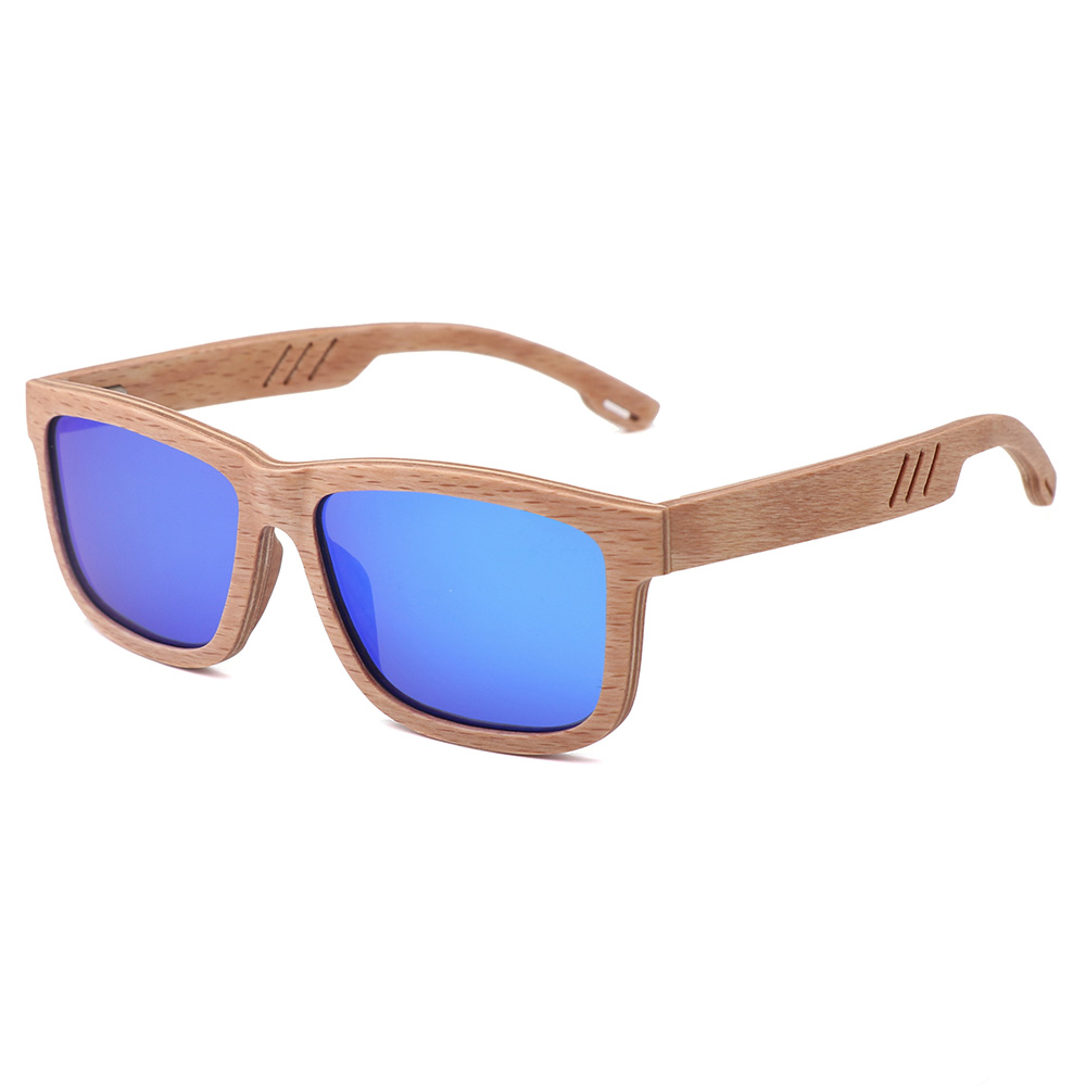 (RTS) SQ-56300-2 bamboo sunglasses 2021 high-quality biodegradable sunglasses bamboo for men and women shading