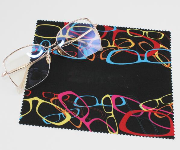 2021 Custom logo cleaning cloth printing dry anti-fog glasses cloth microfiber towel cloth