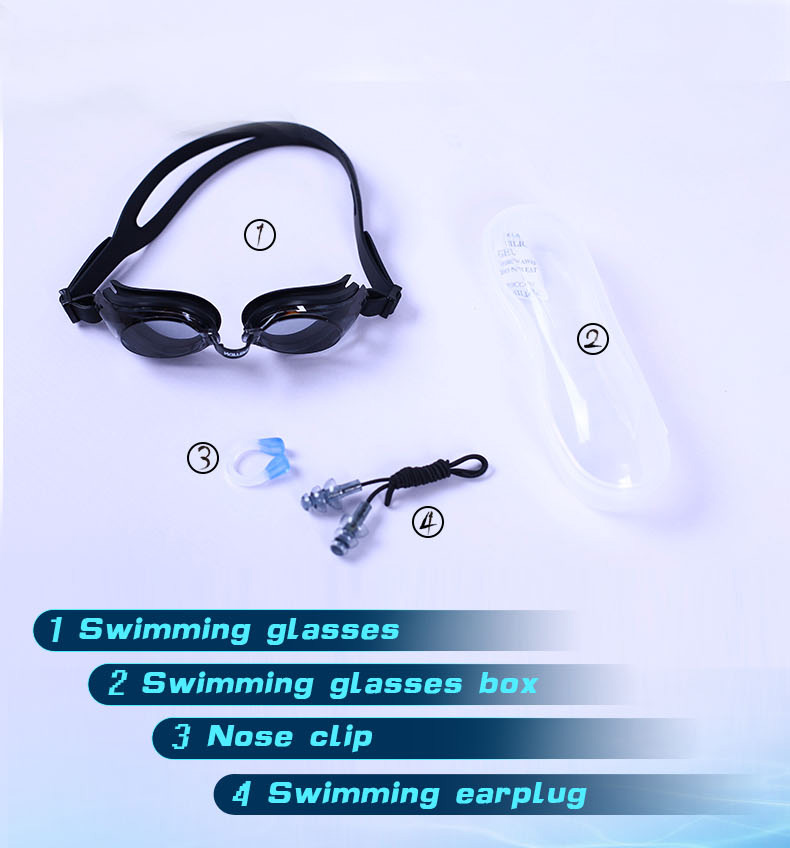 (RTS) Wholesale custom PC lens kids Silicone swim goggle case for baby in stock swimming goggles
