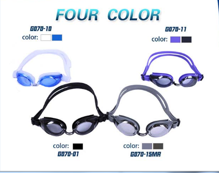 (RTS) New high quality fashion custom silicone adult swimming glasses