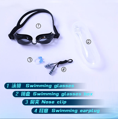 (RTS) New high quality fashion custom silicone adult swimming glasses