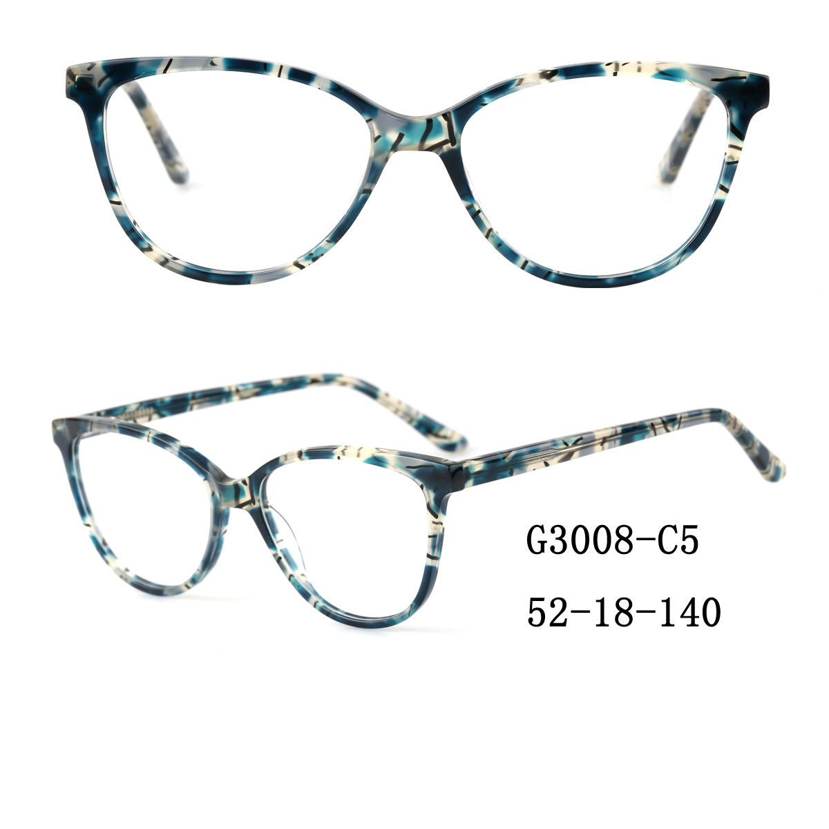 (RTS) GS-G3008 acetate glasses 2021  Wholesale Nice Quality Acetate Optical Frame Glasses spectacle frames wholesalers