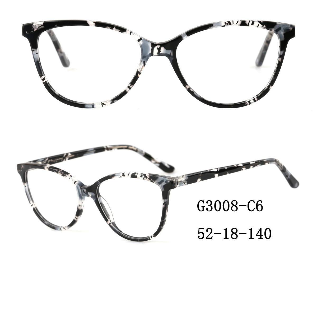 (RTS) GS-G3008 acetate glasses 2021  Wholesale Nice Quality Acetate Optical Frame Glasses spectacle frames wholesalers