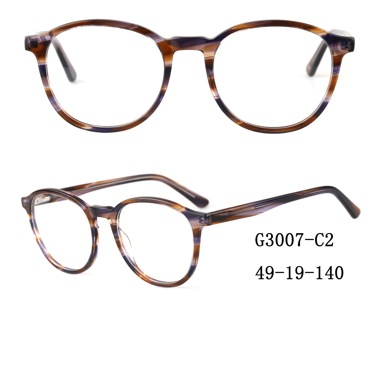 (RTS) GS-G3007 acetate glasses 2021 stock quantity colorful acetate reading glasses with cheapest price