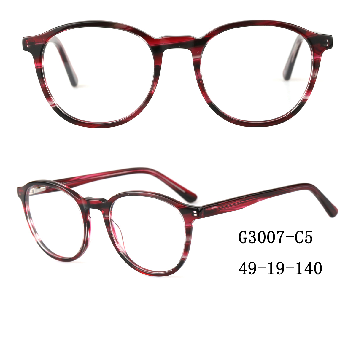 (RTS) GS-G3007 acetate glasses 2021 stock quantity colorful acetate reading glasses with cheapest price