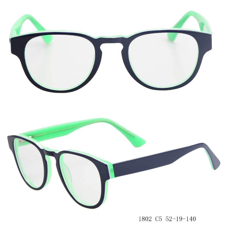 (RTS) GS-1802 acetate glasses 2021 new hot-selling acetate spectacle frame reading glasses