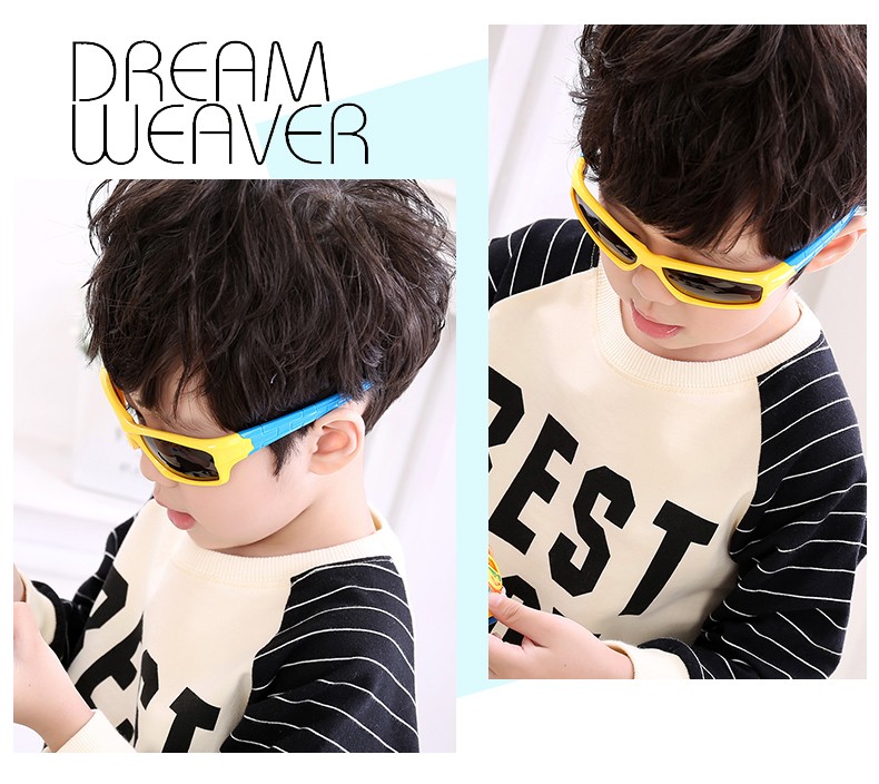 (RTS) SB-801 children sunglasses 2021 cute cartoon kids flexible silicone shades glasses Fashionable polarized UV400 funny cool children baby Sunglasses