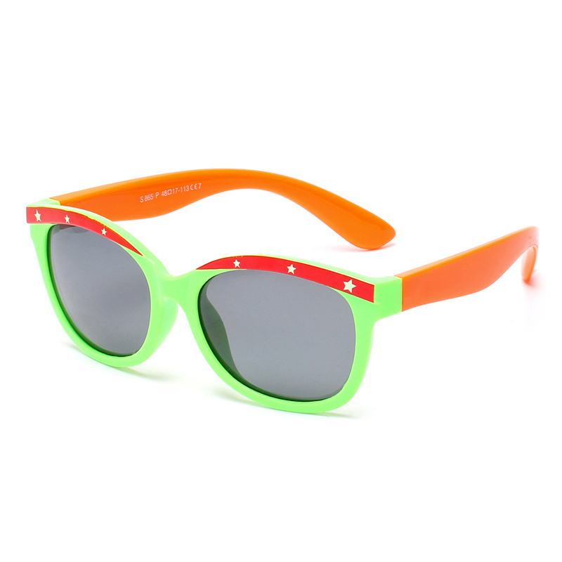 (RTS) SB-865 children sunglasses New designer square candy color children's large frame sunglasses