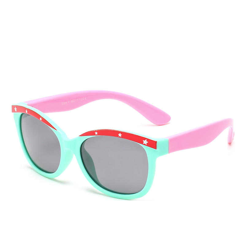 (RTS) SB-865 children sunglasses New designer square candy color children's large frame sunglasses