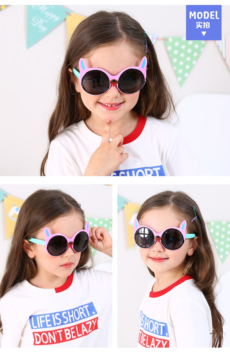 (RTS) SB-S8234 children sunglasses 2021 cute children cartoon sunglasses polarized shade sun glasses for kids outdoor