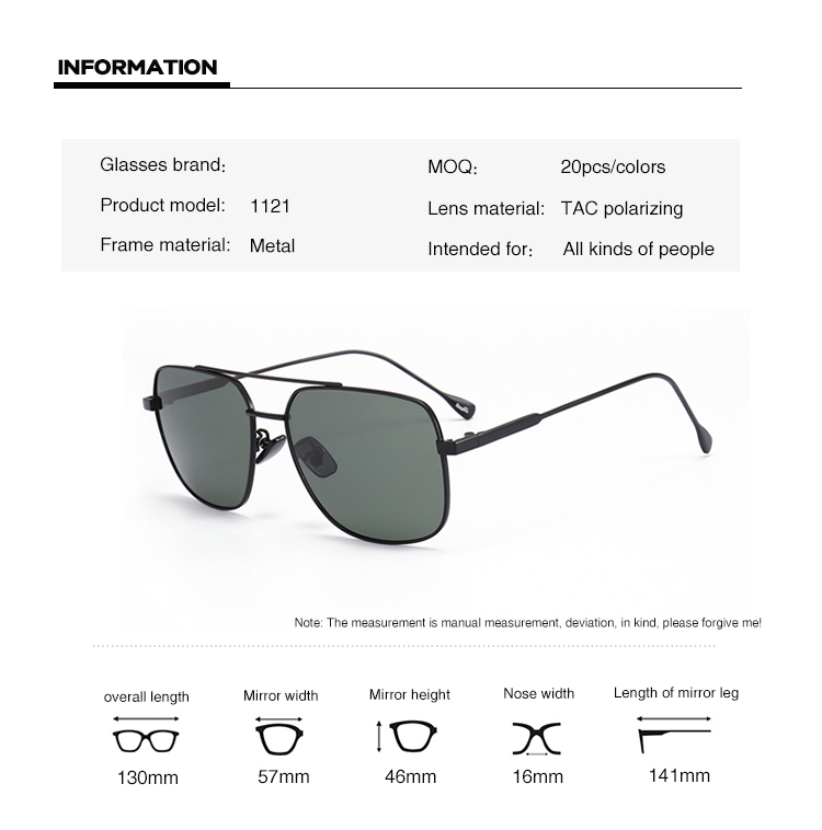 (RTS) SB-1121 men sunglasses Hot selling men and women gradient color lens square metal sunglasses