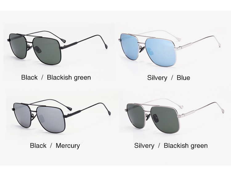 (RTS) SB-1121 men sunglasses Hot selling men and women gradient color lens square metal sunglasses