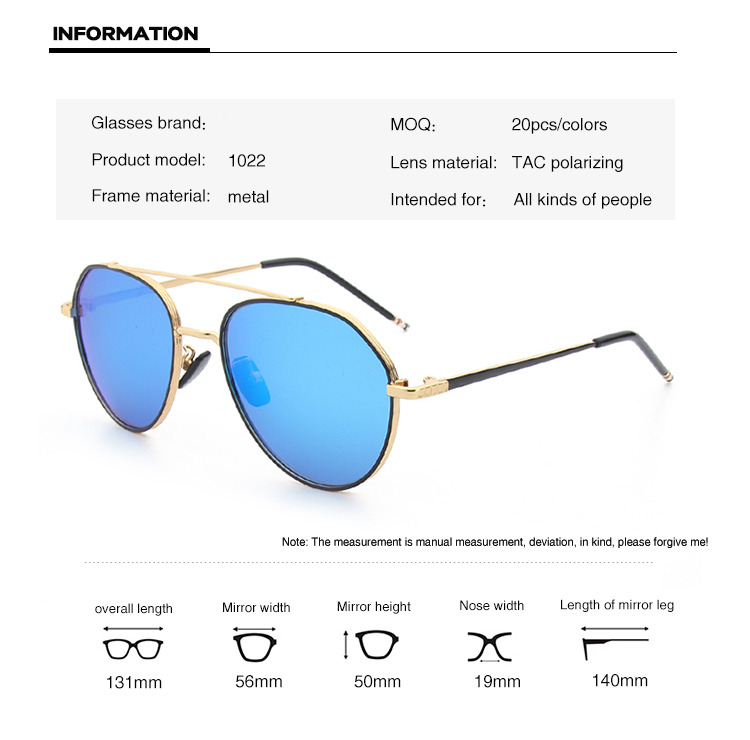 (RTS) SB-1022 men sunglasses New Fashion Six Colored Lens Round Frame Eyewear Sunglasses Retro Ladies Sunglasses